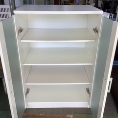 【リサイクルサービス八光】　幅６０㎝　キャビネット(フォルムN SK9060 WH)の画像