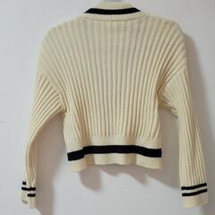 バイカラーVネックニットカーディガン[at1606]の画像