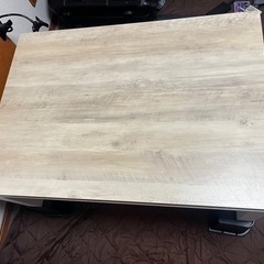 【最終値下げ！！
】110×75 こたつテーブル 美品／高さ調整可能！の画像