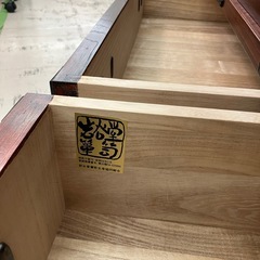 中古品　岩谷堂箪笥　サイドボード　デザイン良い　飾り棚　20万以上の品　150cm 公田店の画像