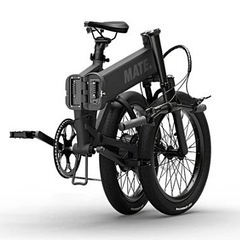 超美品! MATE Fusion(メイトフュージョン)艶消しブラック/電動アシスト自転車/メイトバイク/約１年/使用回数9回・距離30㎞以下/キズ・サビ等なしの画像