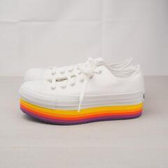 美品 コンバース ALL STAR CHUNKYLINE RB OX 24.5cm 1f92074の画像