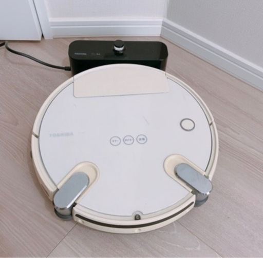 TOSHIBA ロボット掃除機 VC-RS12 本体 TOSHIBA ロボットクリーナー(ロボット掃除機) (mo) 長原の生活