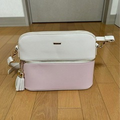 未使用品:これからの季節に トートバッグセット:ホワイト&ピンクの画像