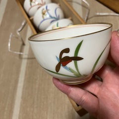 香蘭社の湯呑　5客セットの画像
