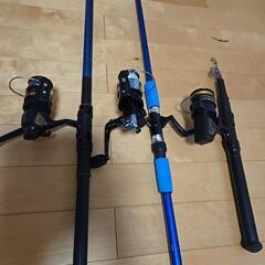 釣り竿3本セットの画像