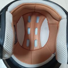 バイクのヘルメット（ジェットタイプ）の画像