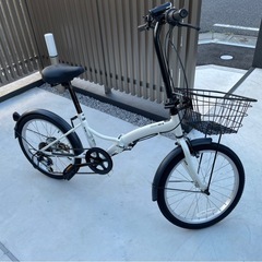 折りたたみ自転車【使用回数20程度】の画像