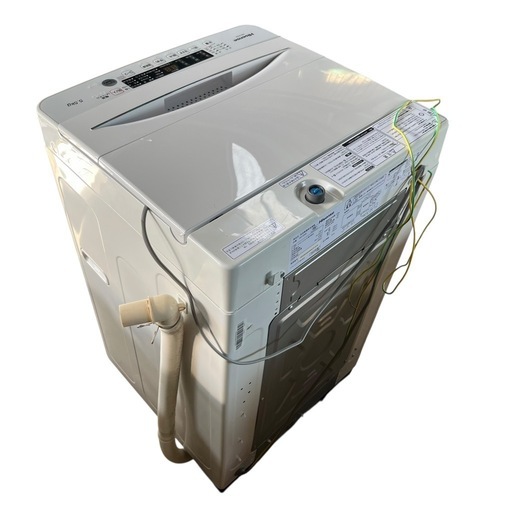 【ジ0721-29】 Hisense (ハイセンス) 2023年製 5.5kg 全自動洗濯機 HW-K55E 凹みあり 通電動作確認済み