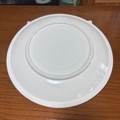 【中古美品】①青絵大皿 山と川 直径約31.5cmの画像