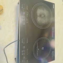 YAMADA SELECT 2口IH調理器 YHL-E14G2K クッキングヒーター用スタンド付の画像