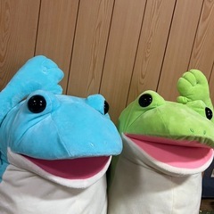 ぬいぐるみ　カエル兄弟の画像