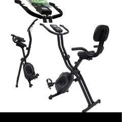 STEADY フィットネスバイク 心拍数計測 折りたたみ式 背もたれ付き 静音 小型 STEADY(ステディ) ST120 エアロバイクの画像