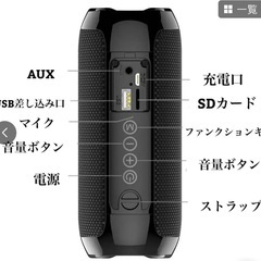 ワイヤレススピーカーBluetoothスピーカー低音高音質
の画像