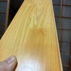 檜の床板の端切の画像
