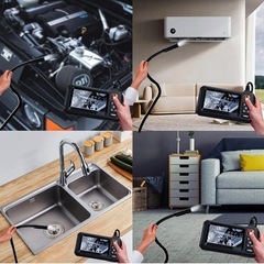 【新品】工業用内視鏡 ファイバースコープ 5m 1080P HD 内蔵4.3型液晶モニター搭載の画像