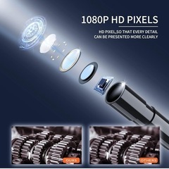 【新品】工業用内視鏡 ファイバースコープ 5m 1080P HD 内蔵4.3型液晶モニター搭載の画像