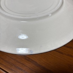 【中古美品】②青絵大皿 鶴亀宝船図　直径32.3cmの画像