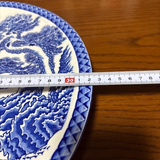 専用　古七宝　和物　鶴図大皿　タエチ　口径30.5㎝　東里7-0712⭐︎2F 専用 古七宝 和物 鶴図大皿 タエチ 口径30.5㎝ 東里7-0712⭐︎2F