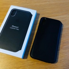 iPhoneX純正レザーケース
の画像