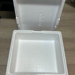 【無料でお譲りします】DIYでおしゃれに変身！木目＆大理石調の発泡スチロールボックスの画像