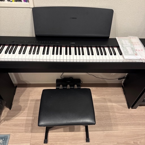 ヤマハ(YAMAHA) 電子ピアノ P-225B 椅子付き