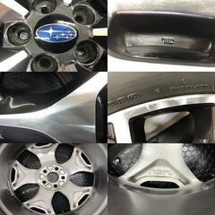 【BS BLIZZAK DM-V3 225/55R18】スタッドレス【スバル SJフォレスター 純正ホイール 18インチ 7J5HPCD100+48】23年製 バリ溝　(STC007)の画像