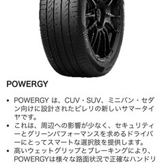 【新品未使用】 PIRELLIサマー 215/60R16 POWERGYの画像