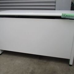 Q221　PLUS　平デスク　フラットライン　引き出し付き　事務机　SP-T126WHの画像