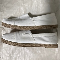 GU ジーユー エスパドリーユ WHITE ホワイト Mサイズ 23.5cm相当の画像