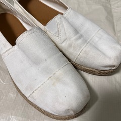 GU ジーユー エスパドリーユ WHITE ホワイト Mサイズ 23.5cm相当の画像
