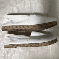 GU ジーユー エスパドリーユ WHITE ホワイト Mサイズ 23.5cm相当の画像