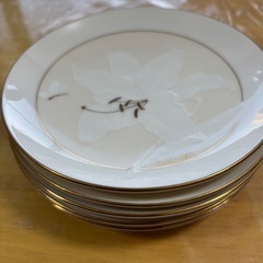森英恵　小皿直径16.5cm 5枚の画像