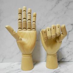 木製 デッサン ハンドモデル　両手の画像