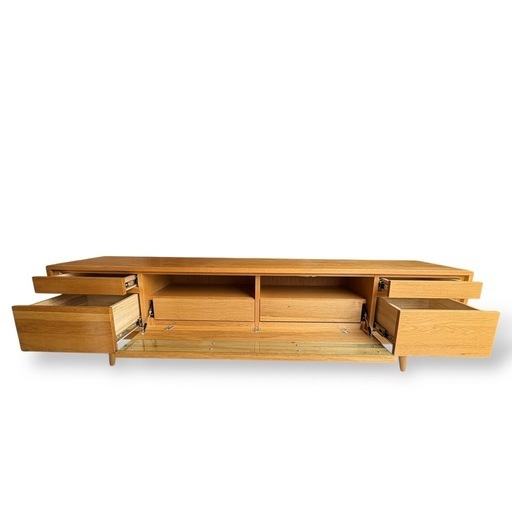 テレビボード ソレール（ナラ材）【起立木工製】幅180cm／国産・天然木使用 現品SALE］TVボード ソレール180 ナラ/オイル | cocochi ｜ 家具