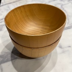 一本木から彫り出し　お椀セットの画像