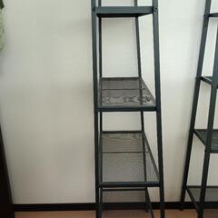 【お話中】IKEA　棚　ラック×2　シェルフ　ダークグレーの画像