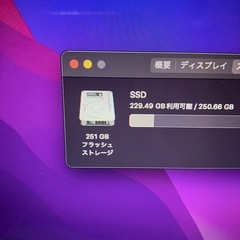 2015MacBook Air 13インチ i5 8GB251GB-21の画像