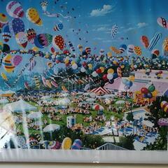 特大ポスター ヒロ ヤマガタ A DAY AT THE FAIR 1993 額付の画像