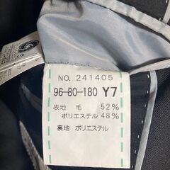 【中古】スーツ ダークグレー 男性用 メンズの画像