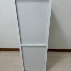 【山善】棚　本棚　カラーボックス　A4ファイル　2段スリムの画像