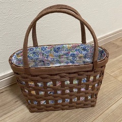 【ハンドメイド】浴衣用カゴバッグの画像