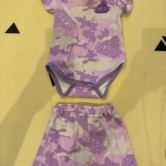XLARGE ストライプ・タイダイロンパース 5着セット スタイの画像