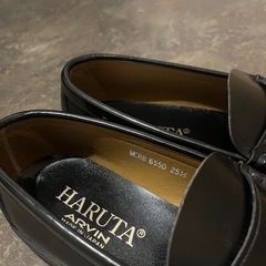 美品 HARUTA ローファー　25.5㎝　黒色　ブラックの画像