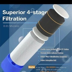 中空糸膜活性炭両式
携帯浄水器 防災用品 防災グッズの画像