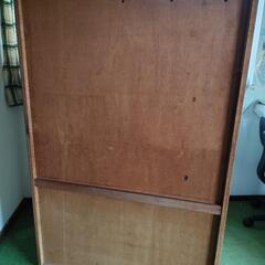 11/24,25のみ【あげます】昭和の飾り棚付き花柄整理タンスの画像