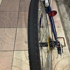 ネイビークロスバイク★26インチ自転車★7段階ギアありの画像