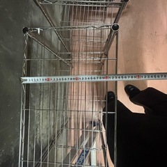 2段スチールラックの画像