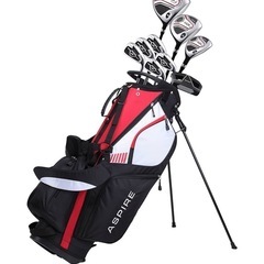 【7/26まで】未使用:Aspire XD1 メンズ ゴルフクラブセット ⛳️ フルセット＋キャディバッグ付き！これから始める方におすすめ✨の画像