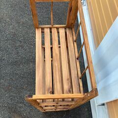 折りたたみ式ウッドラックの画像
